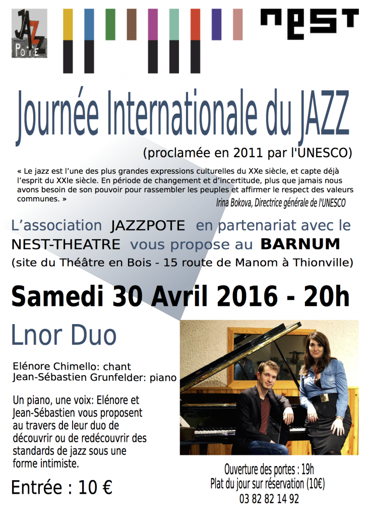 Journée Internationale du Jazz 2016